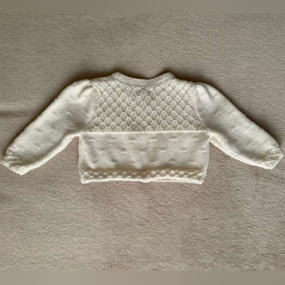 Ralph Lauren Baby Girl Floral Embroidery Cardigan Sweater Size 3-6 Months - Picture 8 of 9